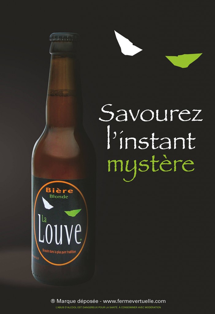 Affiche bière La Louve