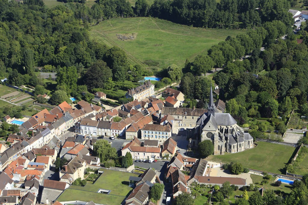 Orbais l'Abbaye vu du ciel